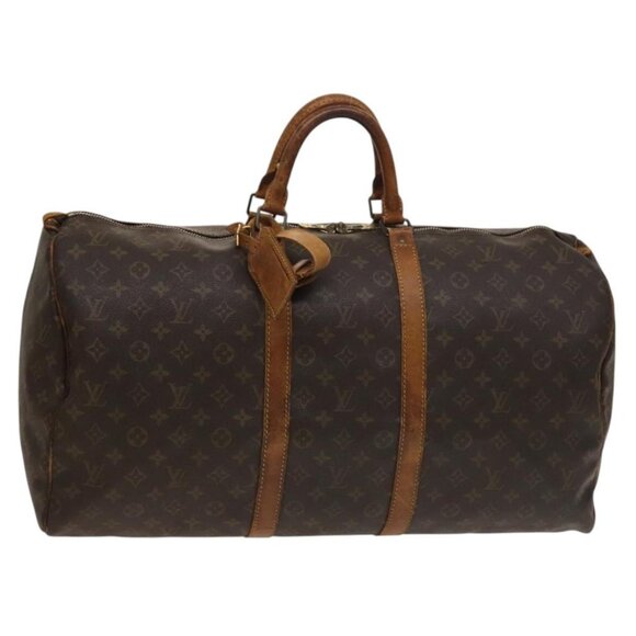 LOUIS VUITTON Monogram Keepall 55 Boston Bag M41424 LV Auth 134208 - Picture 1 of 16